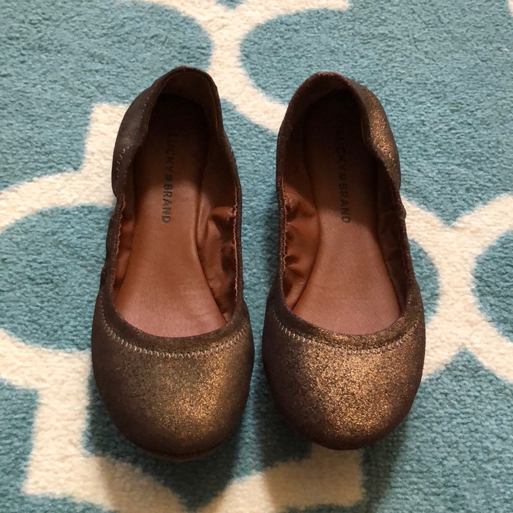 Lucky brand Emmie bronze flats